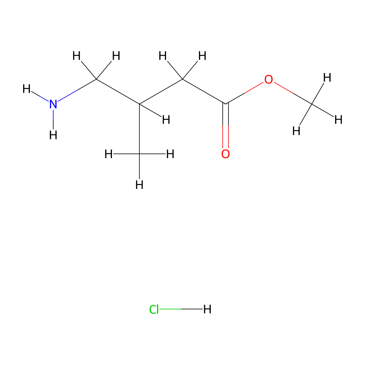 Methyl 4-amino-3-methylbutanoate hydrochloride molecular structure, CAS 78287-53-3