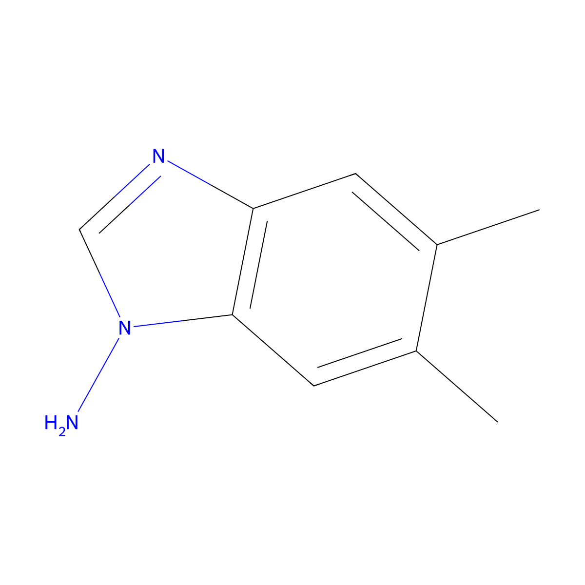 1-Amino-5,6-dimethylbenzimidazole molecular structure, CAS 78288-57-0