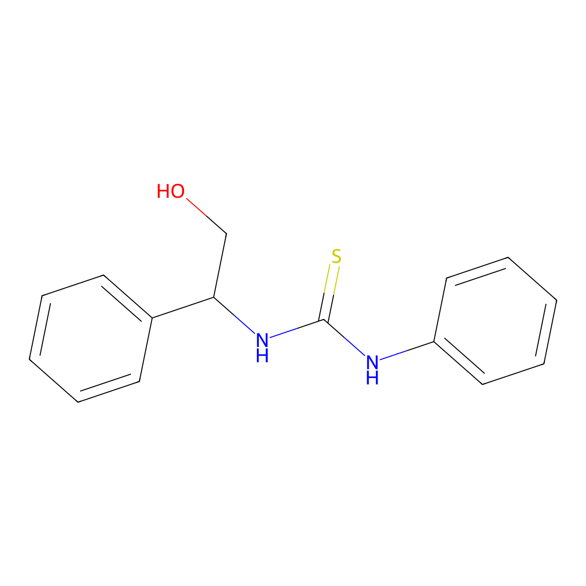 N-(2-hydroxy-1-phenylethyl)-N'-phenylthiourea molecular structure, CAS 78290-68-3