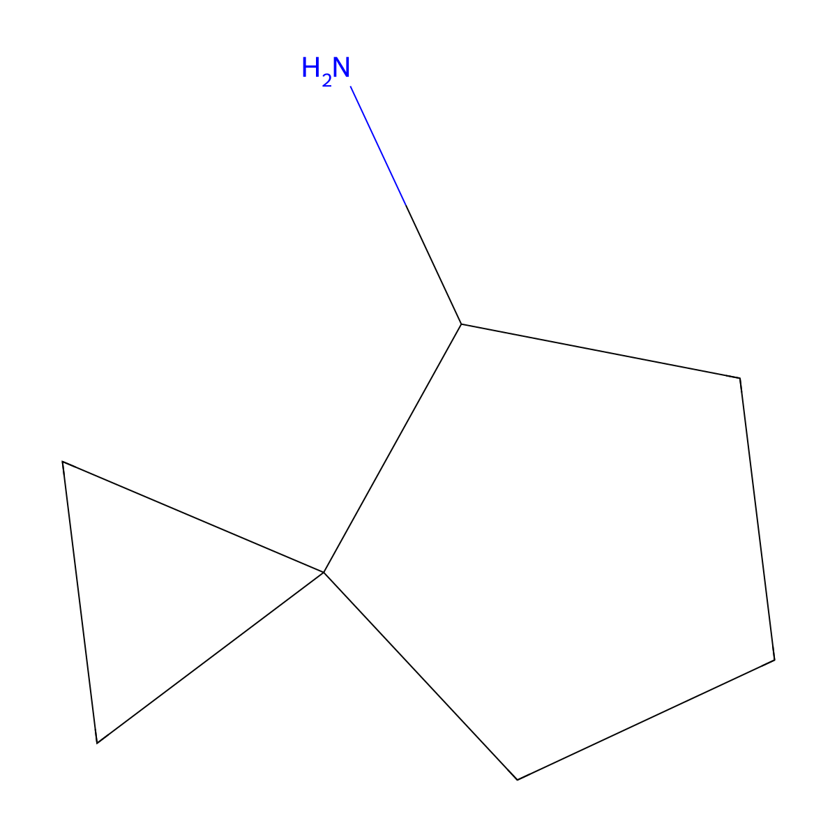 Spiro[2.4]heptan-4-amine molecular structure, CAS 78294-17-4