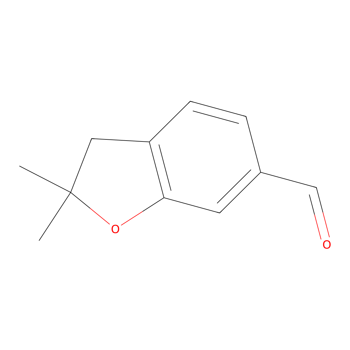 2,2-Dimethyl-2,3-dihydrobenzofuran-6-carbaldehyde molecular structure, CAS 78299-37-3