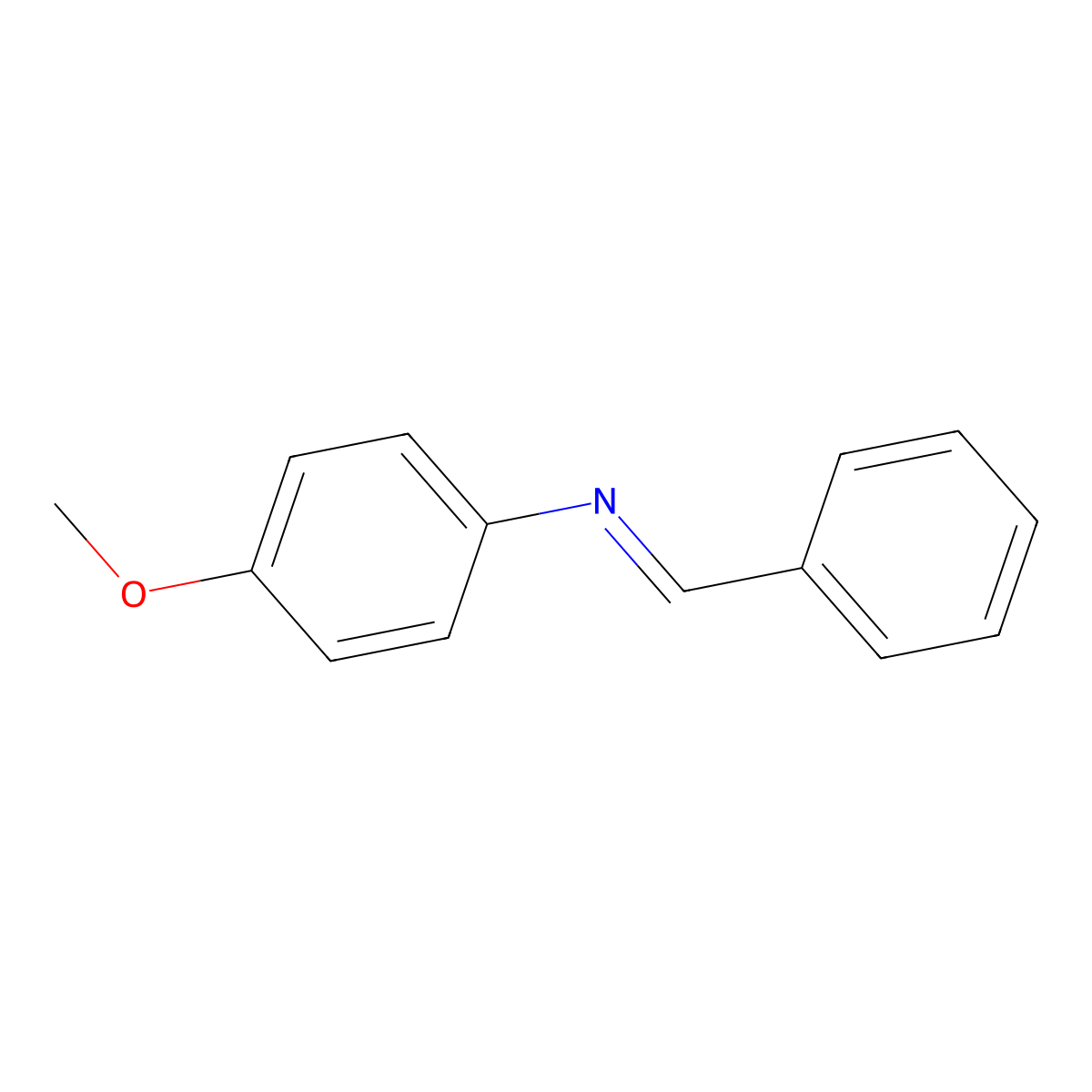 N-Benzylidene-p-anisidine molecular structure, CAS 783-08-4