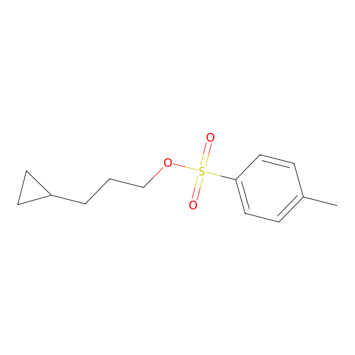 3-Cyclopropylpropyl 4-methylbenzenesulfonate molecular structure, CAS 78300-37-5