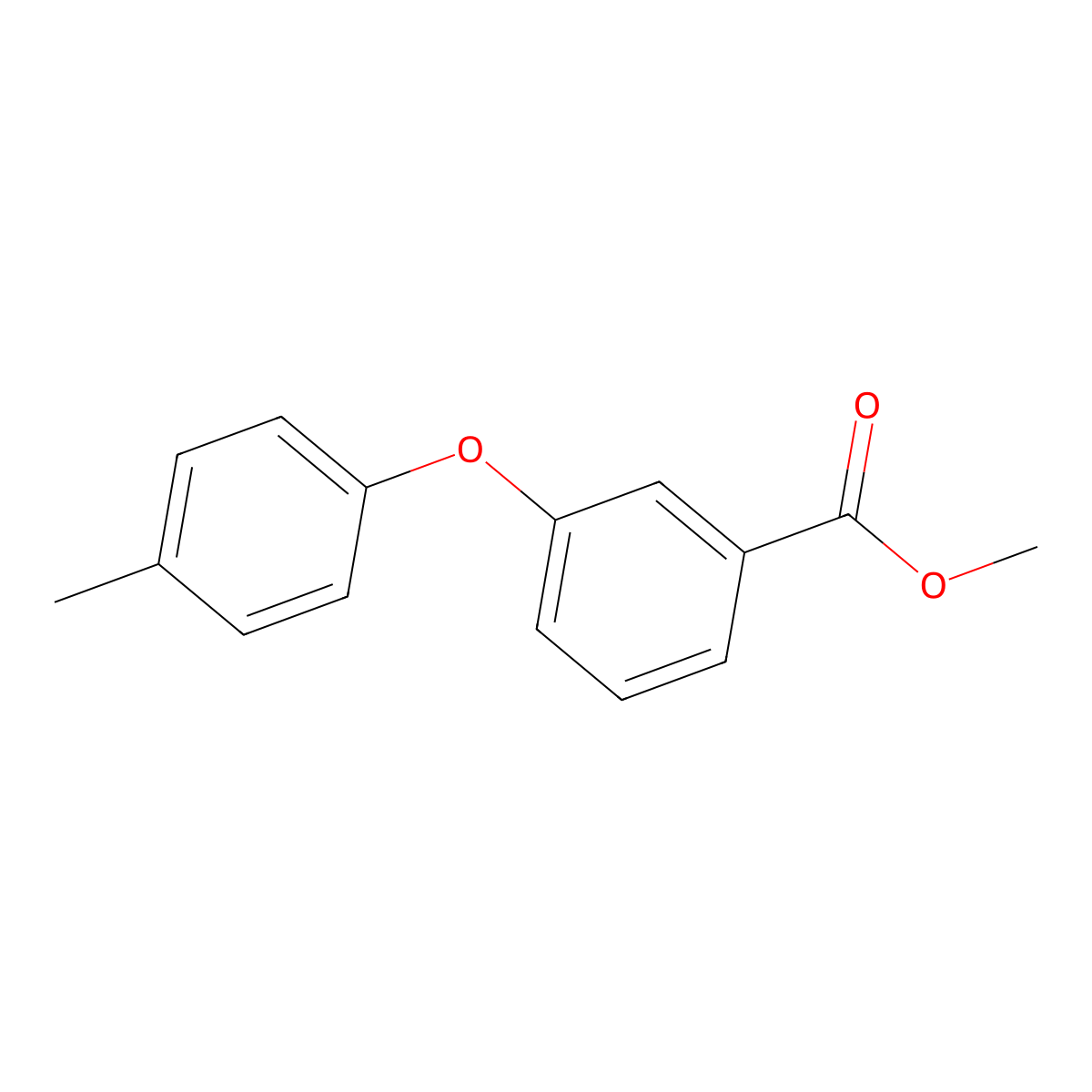 Methyl 3-(4-methylphenoxy)benzoate molecular structure, CAS 78303-09-0