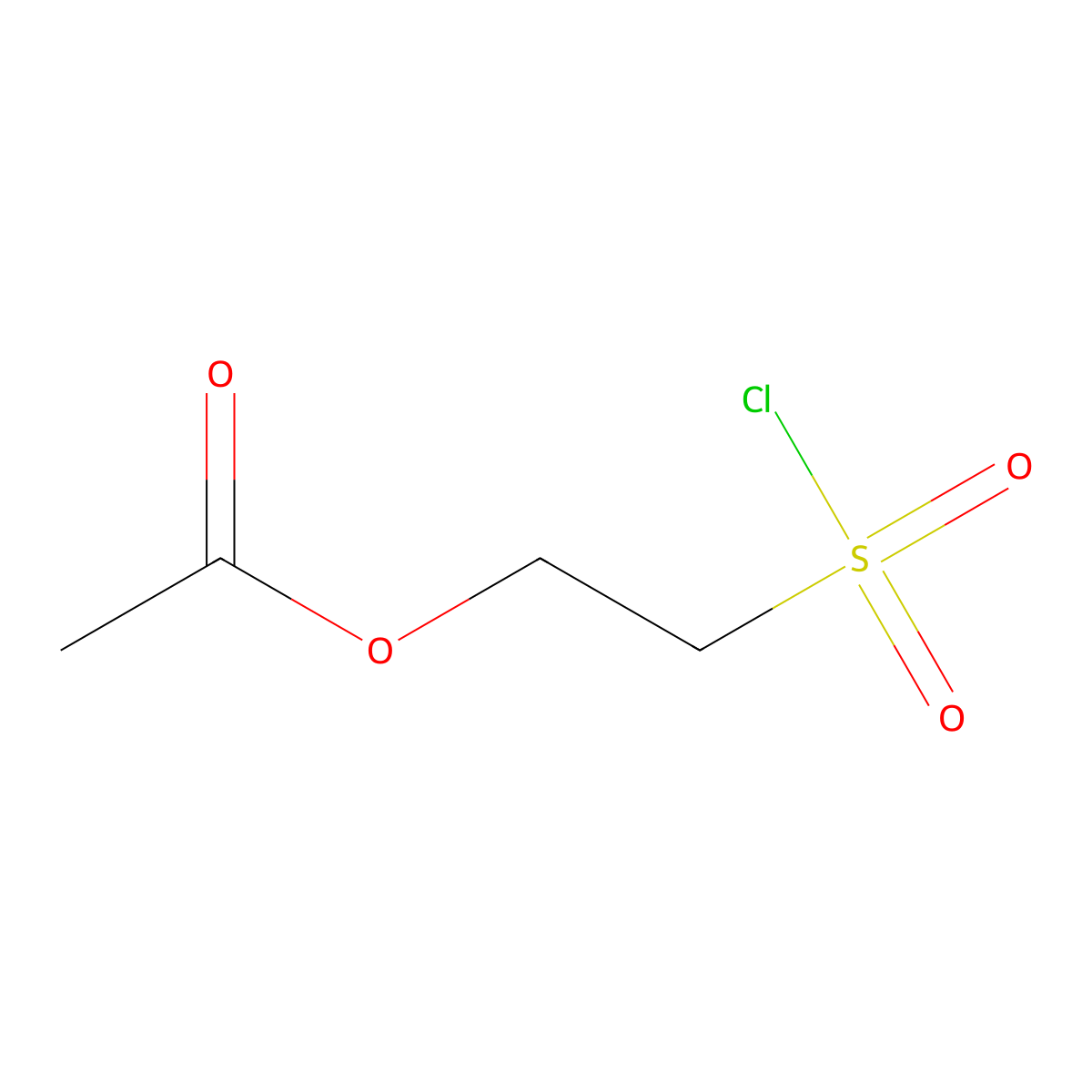 2-(Chlorosulfonyl)ethyl acetate molecular structure, CAS 78303-71-6