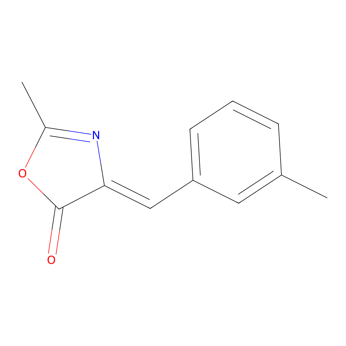 2-Methyl-4-[(3-methylphenyl)methylidene]-1,3-oxazol-5-one molecular structure, CAS 78311-97-4