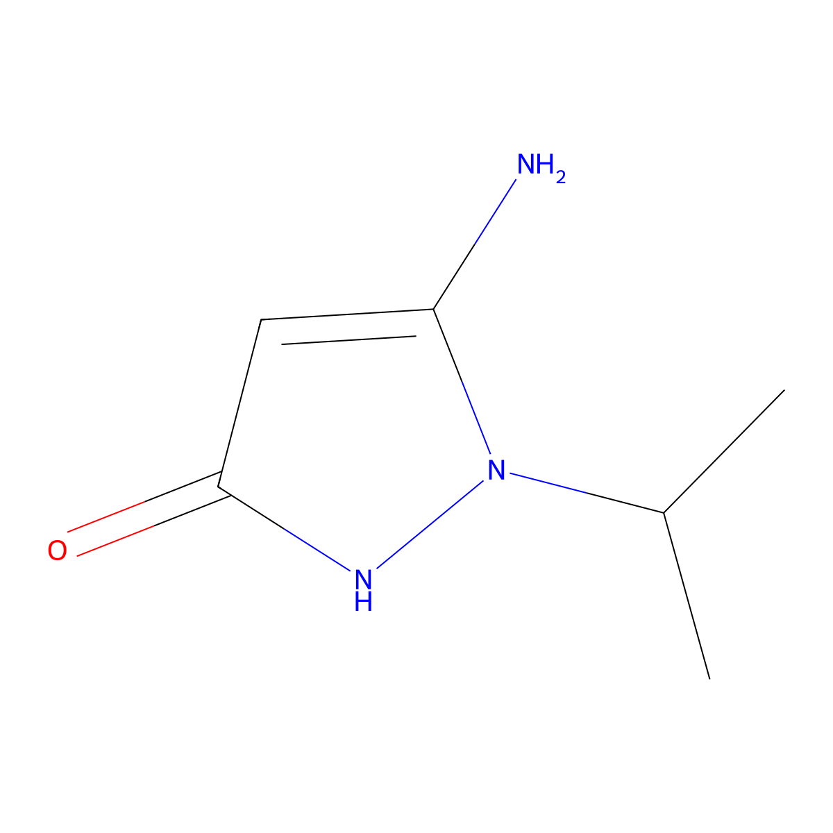 5-Amino-1-isopropyl-1H-pyrazol-3-ol molecular structure, CAS 78317-68-7