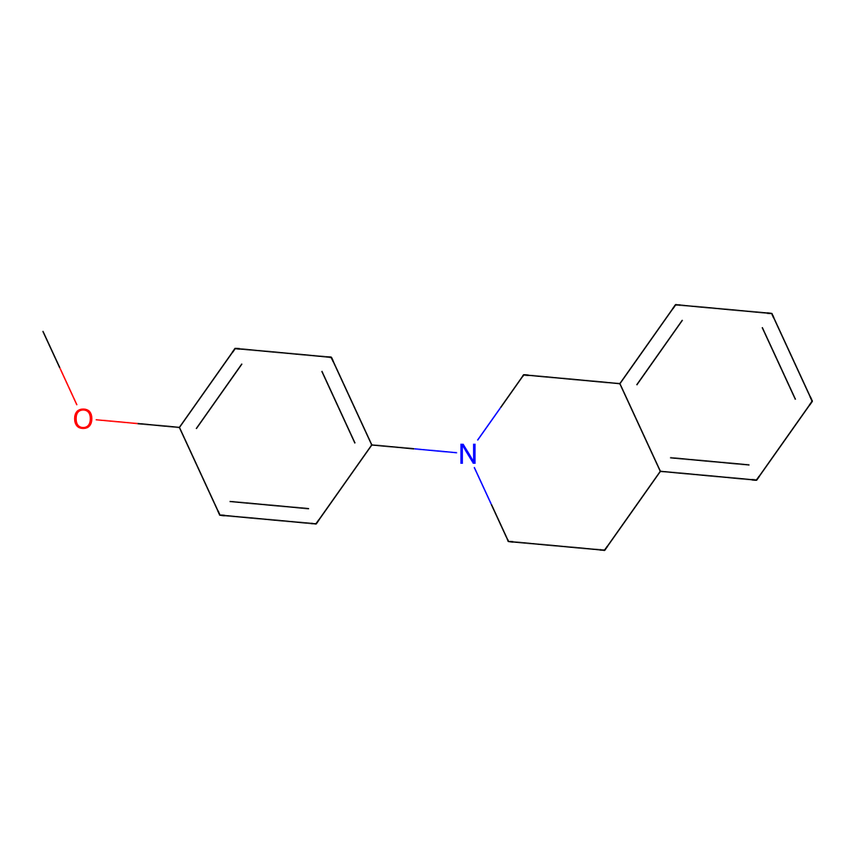 2-(4-Methoxyphenyl)-1,2,3,4-tetrahydroisoquinoline molecular structure, CAS 78317-83-6
