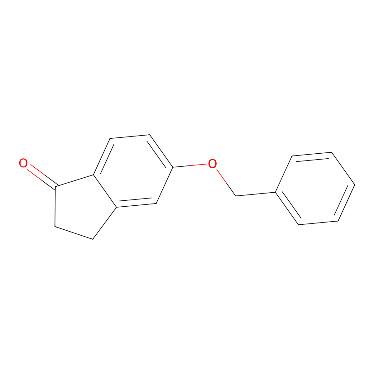 5-(benzyloxy)-2,3-dihydro-1H-inden-1-one molecular structure, CAS 78326-88-2