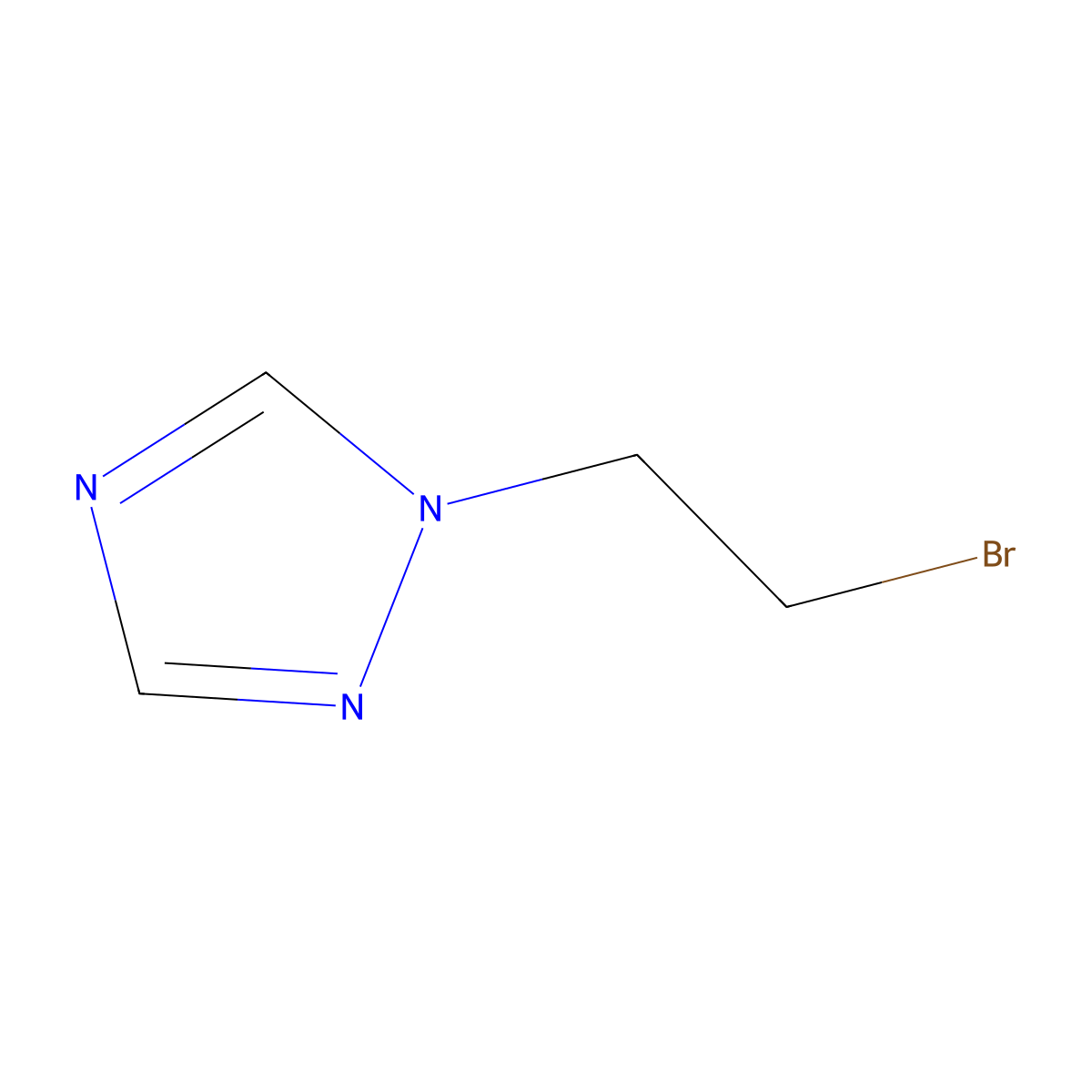 1-(2-Bromoethyl)-1H-1,2,4-triazole molecular structure, CAS 783262-04-4