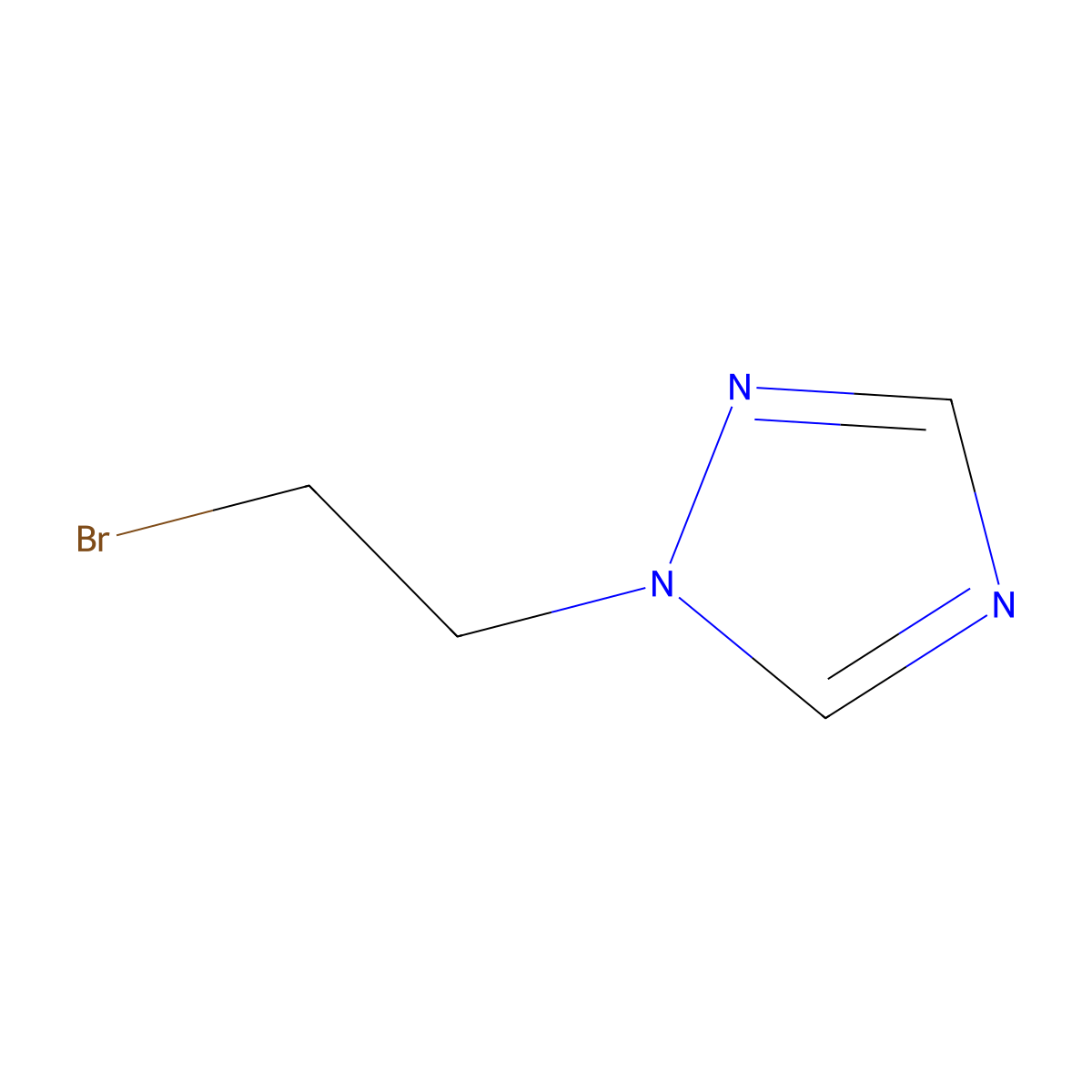 1-(2-Bromoethyl)-1H-1,2,4-triazole molecular structure, CAS 783262-04-4