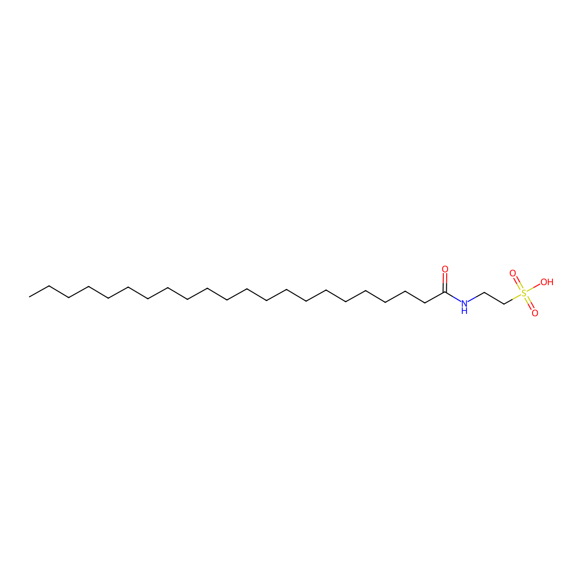 N-docosanoyl taurine molecular structure, CAS 783284-48-0