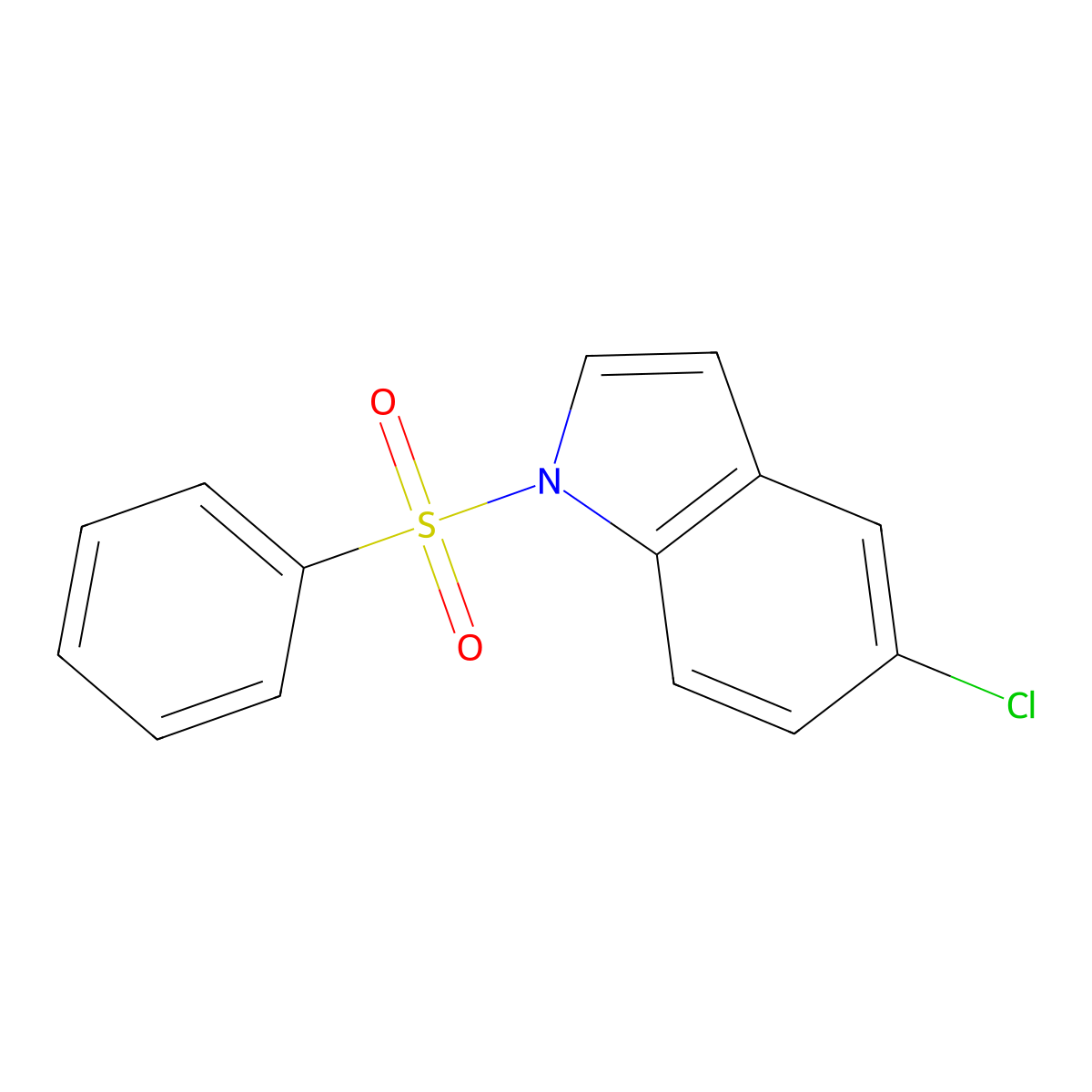 5-Chloro-1-(phenylsulfonyl)indole molecular structure, CAS 78329-47-2