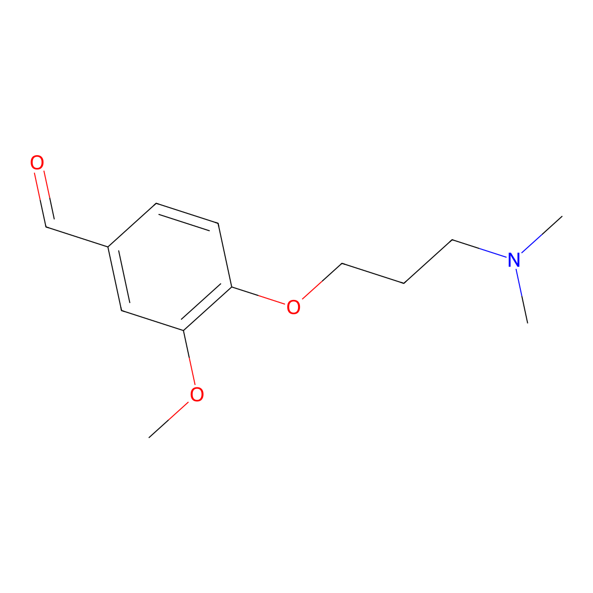4-(3-Dimethylamino-propoxy)-3-methoxy-benzaldehyde molecular structure, CAS 783304-07-4