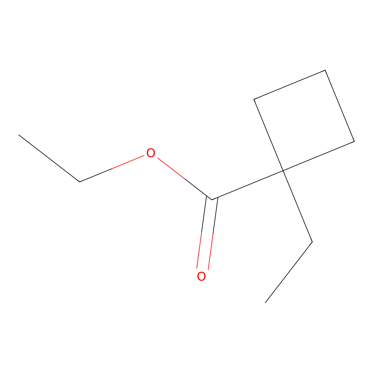 Ethyl 1-ethylcyclobutane-1-carboxylate molecular structure, CAS 783305-70-4