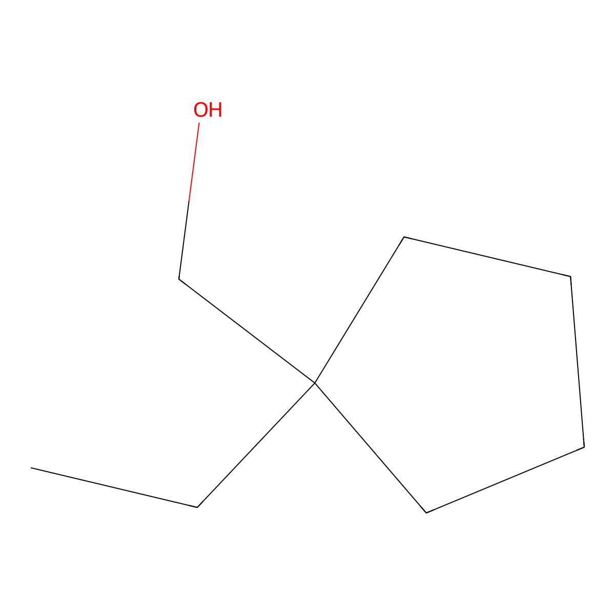 (1-Ethylcyclopentyl)methanol molecular structure, CAS 783305-71-5