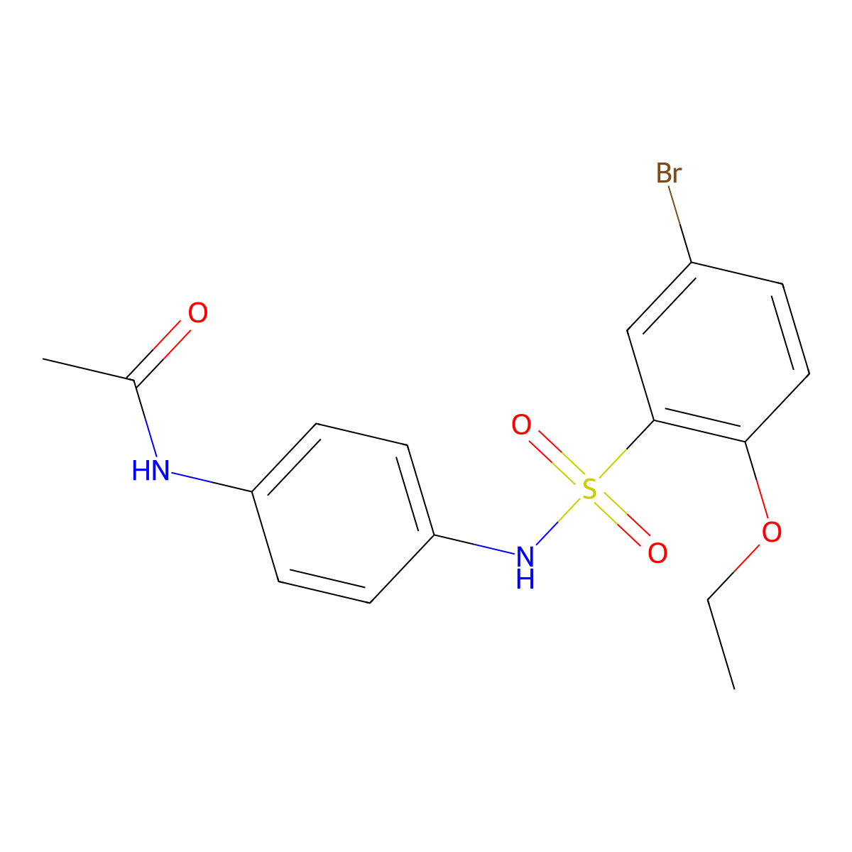 N-[4-(5-bromo-2-ethoxybenzenesulfonamido)phenyl]acetamide molecular structure, CAS 783308-01-0