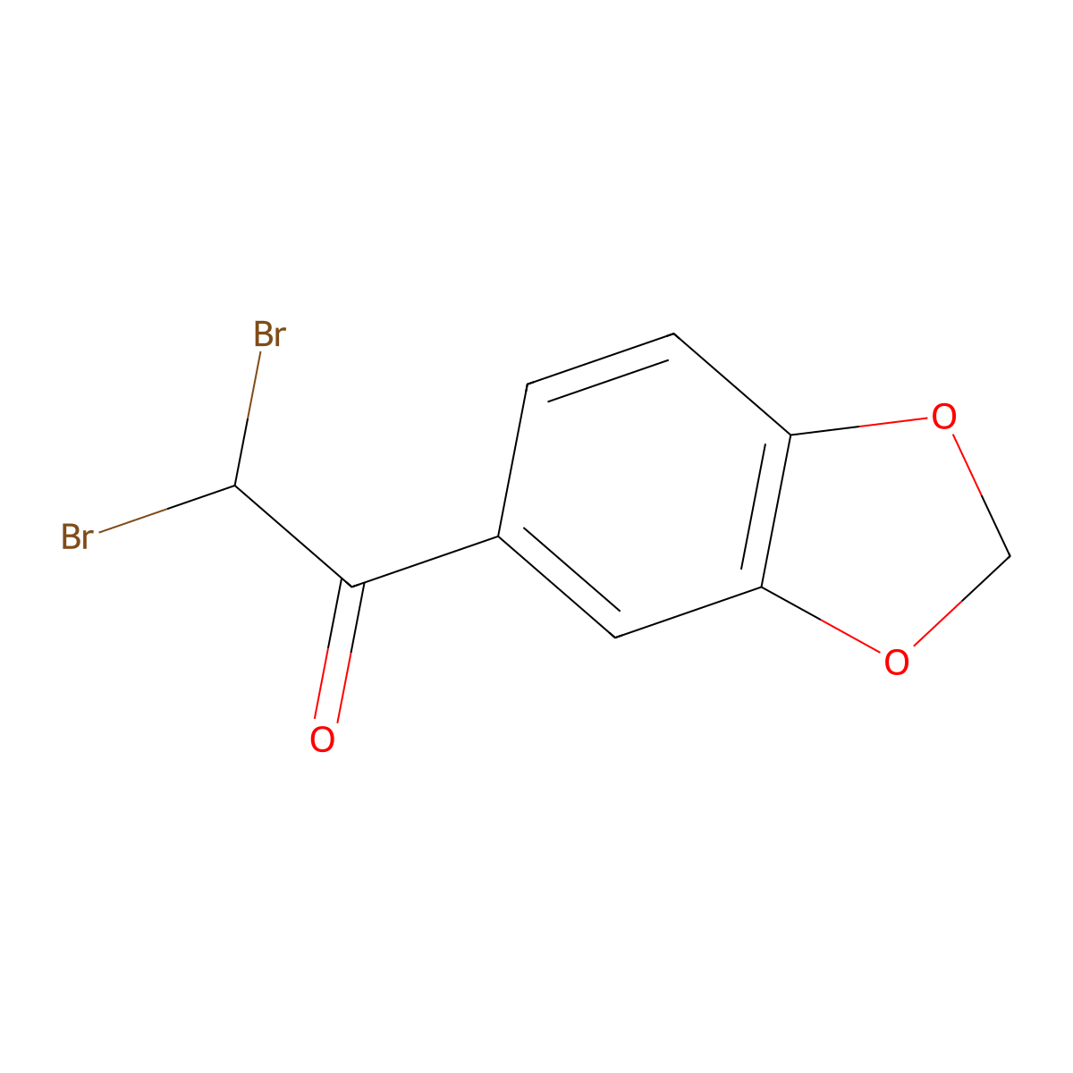 1-(2H-1,3-Benzodioxol-5-yl)-2,2-dibromoethan-1-one molecular structure, CAS 783321-45-9