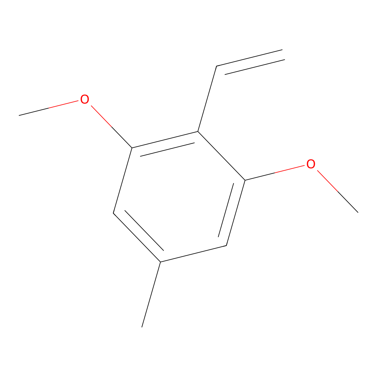 2-Ethenyl-1,3-dimethoxy-5-methylbenzene molecular structure, CAS 783332-52-5