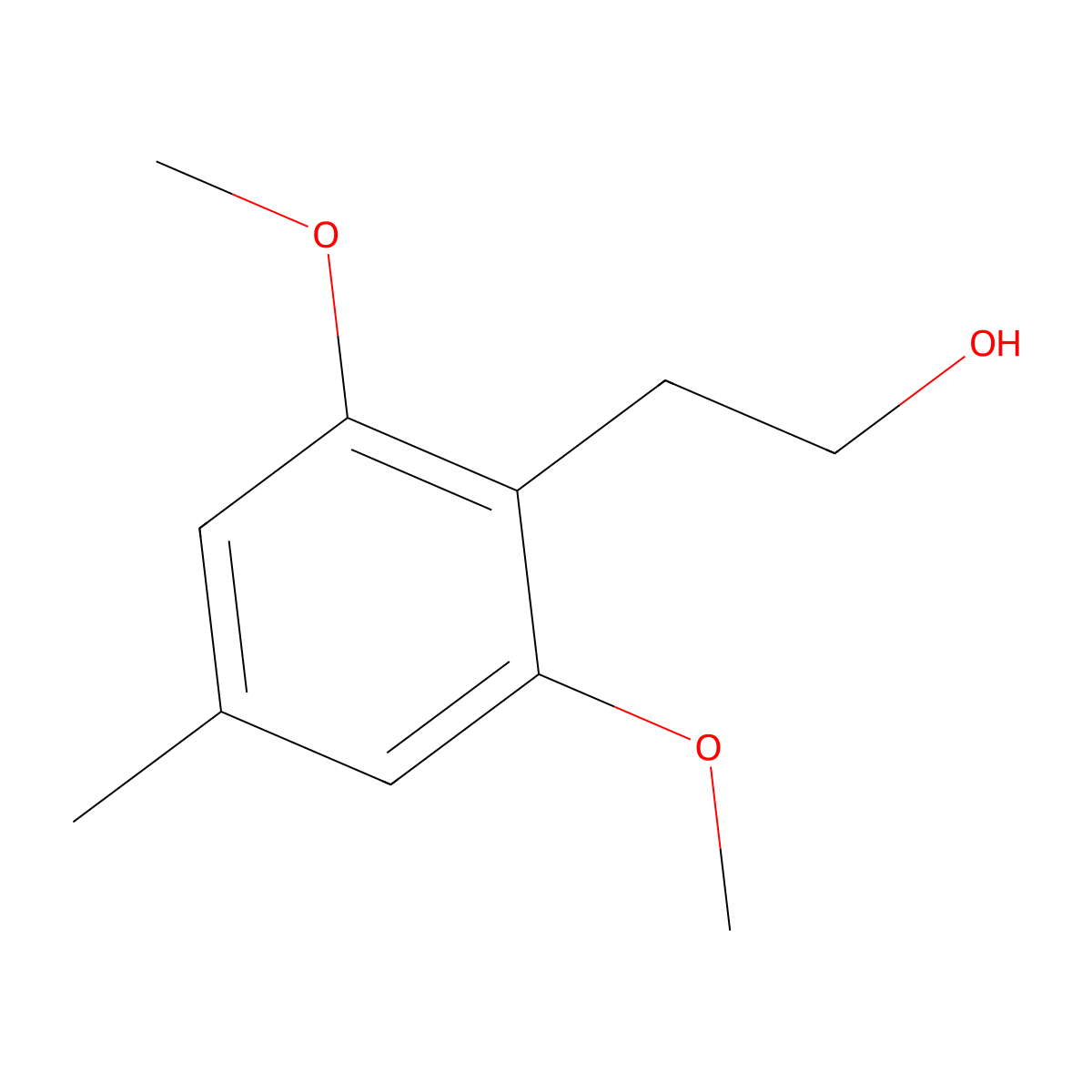 2-(2,6-Dimethoxy-4-methylphenyl)ethan-1-ol molecular structure, CAS 783332-53-6