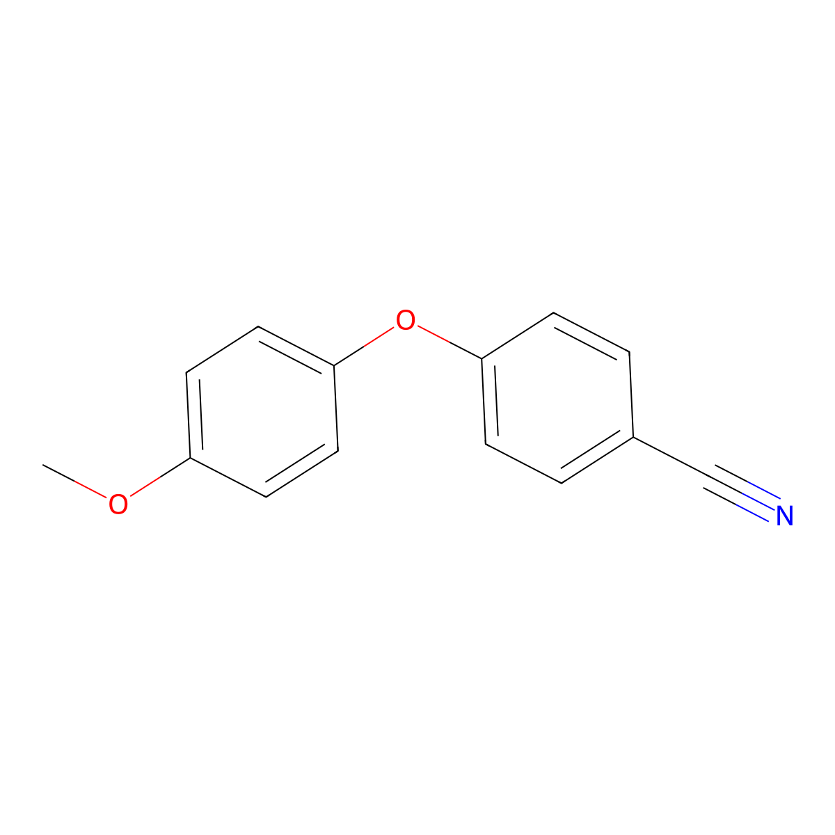 4-(4-Methoxyphenoxy)benzonitrile molecular structure, CAS 78338-68-8