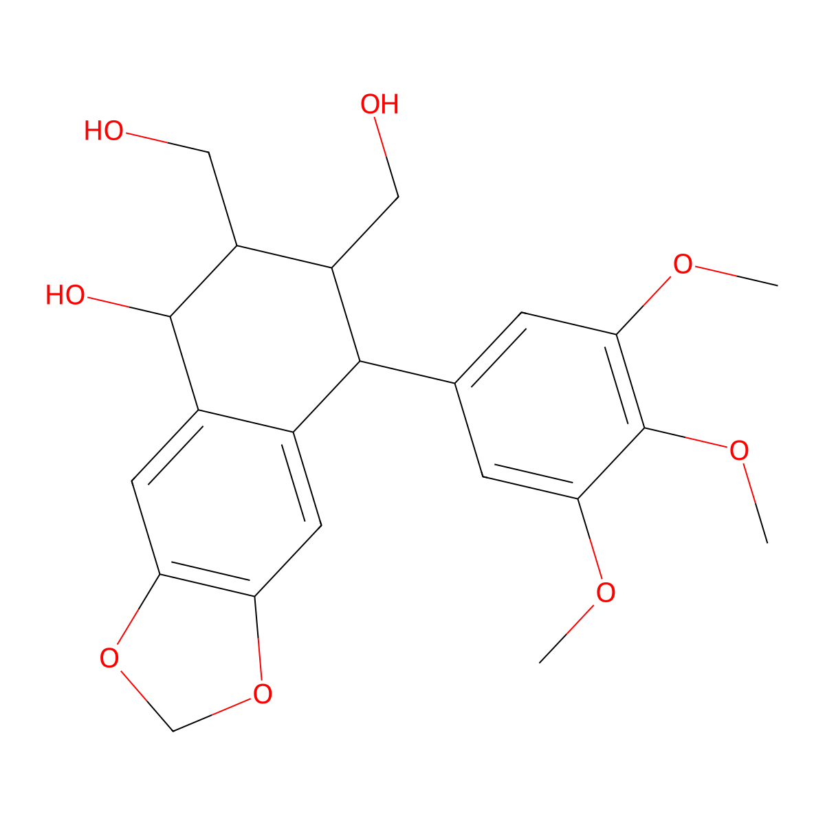 Podophyllol molecular structure, CAS 78339-51-2