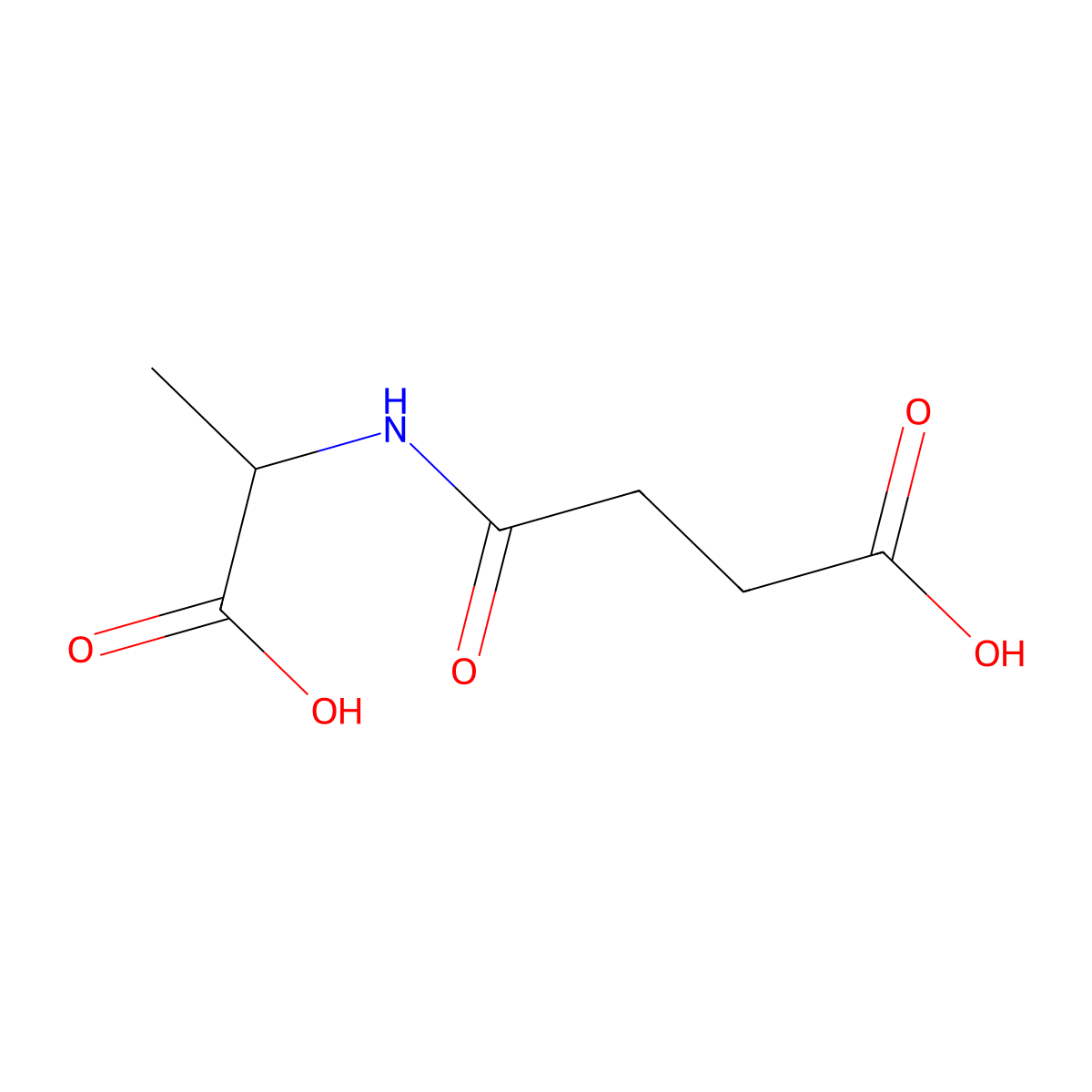 2-(3-Carboxypropanoylamino)propanoic acid molecular structure, CAS 78339-55-6