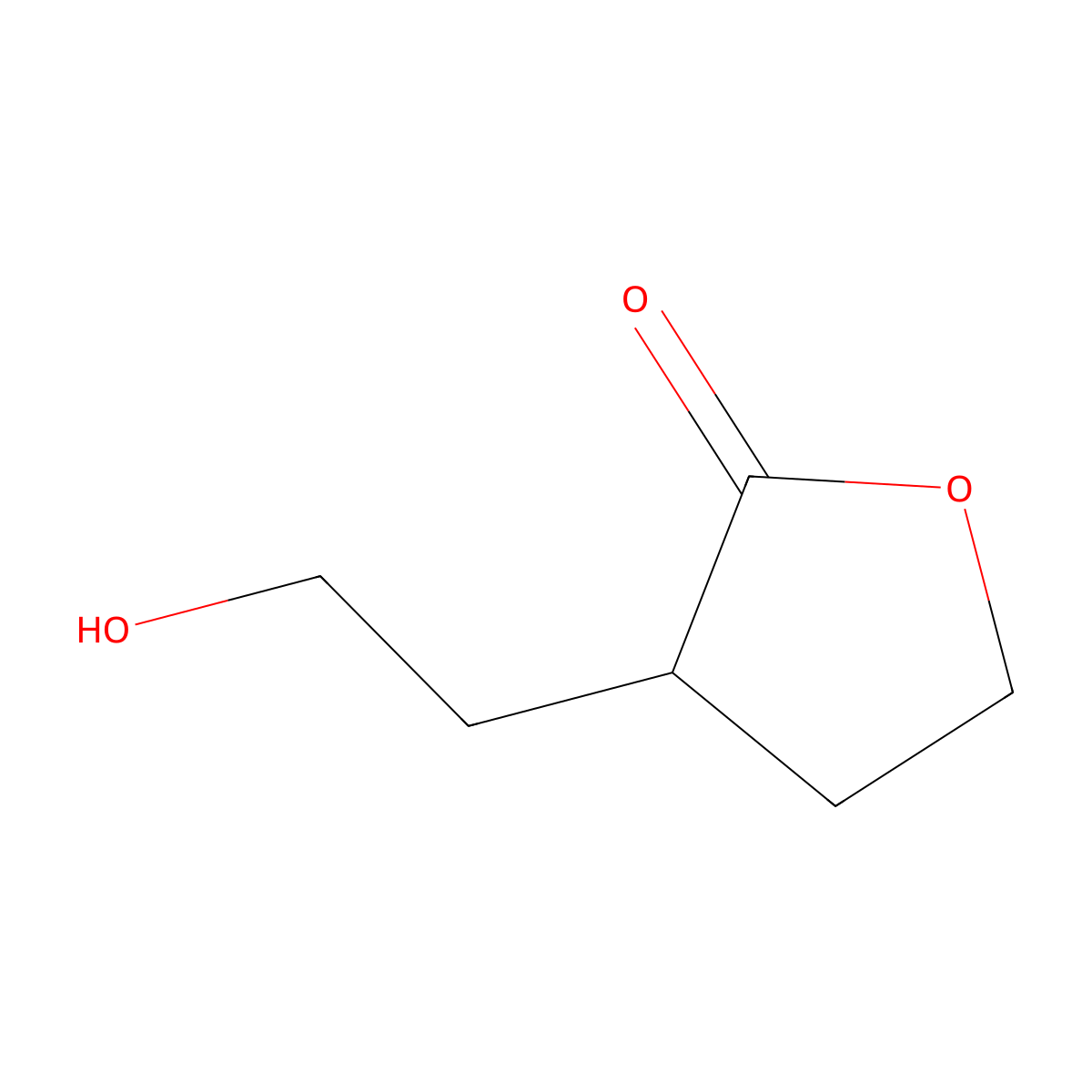 3-(2-Hydroxyethyl)oxolan-2-one molecular structure, CAS 78344-32-8