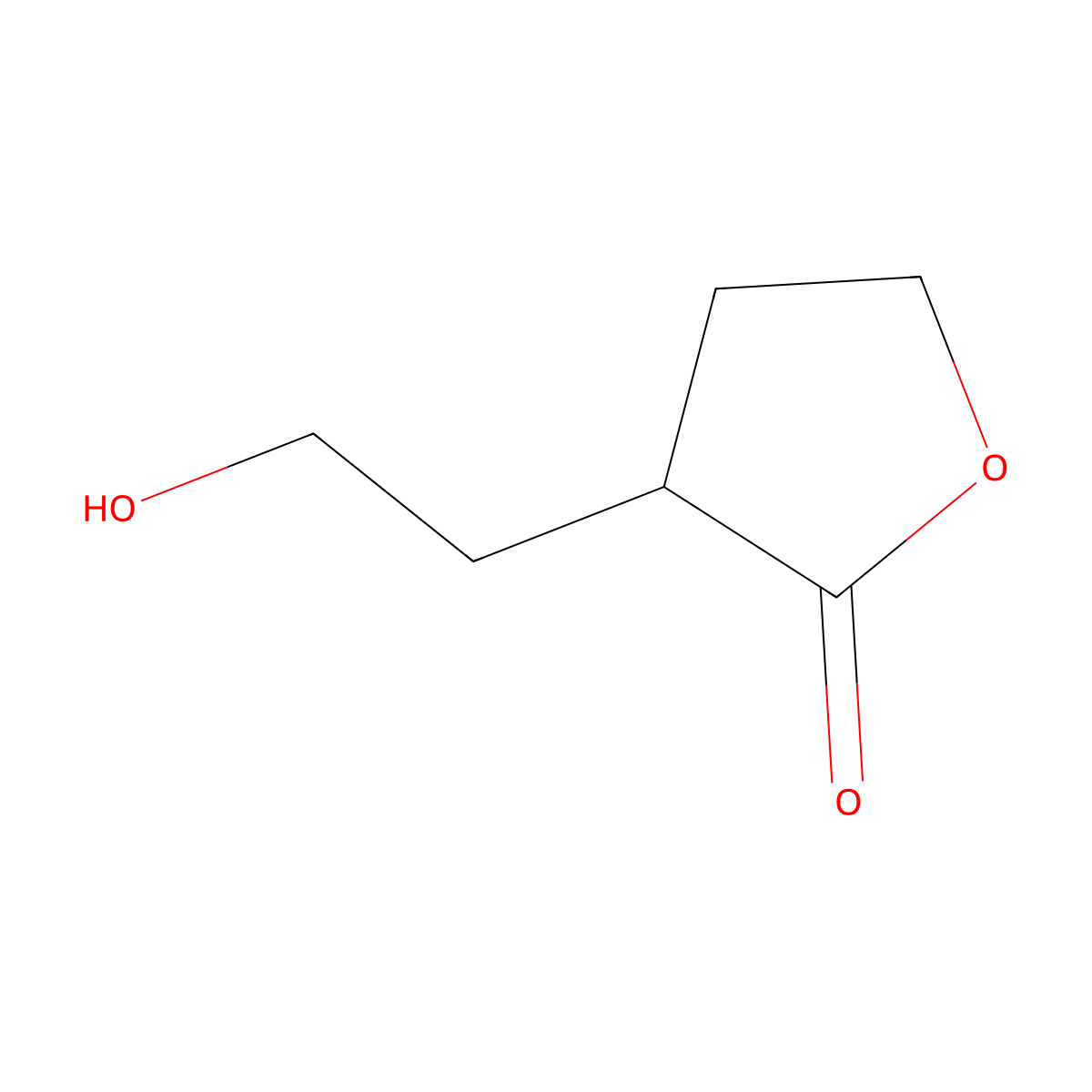 3-(2-Hydroxyethyl)oxolan-2-one molecular structure, CAS 78344-32-8