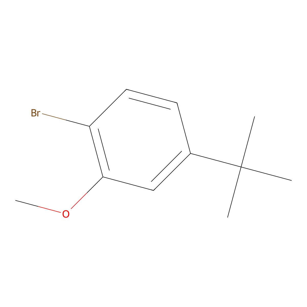 1-Bromo-4-(tert-butyl)-2-methoxybenzene molecular structure, CAS 78347-90-7