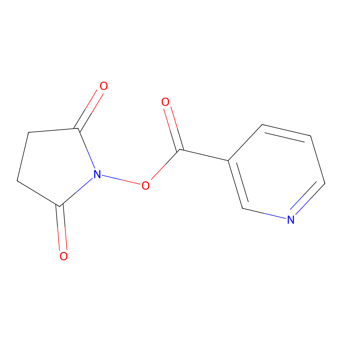 Succinimidyl Nicotinate molecular structure, CAS 78348-28-4
