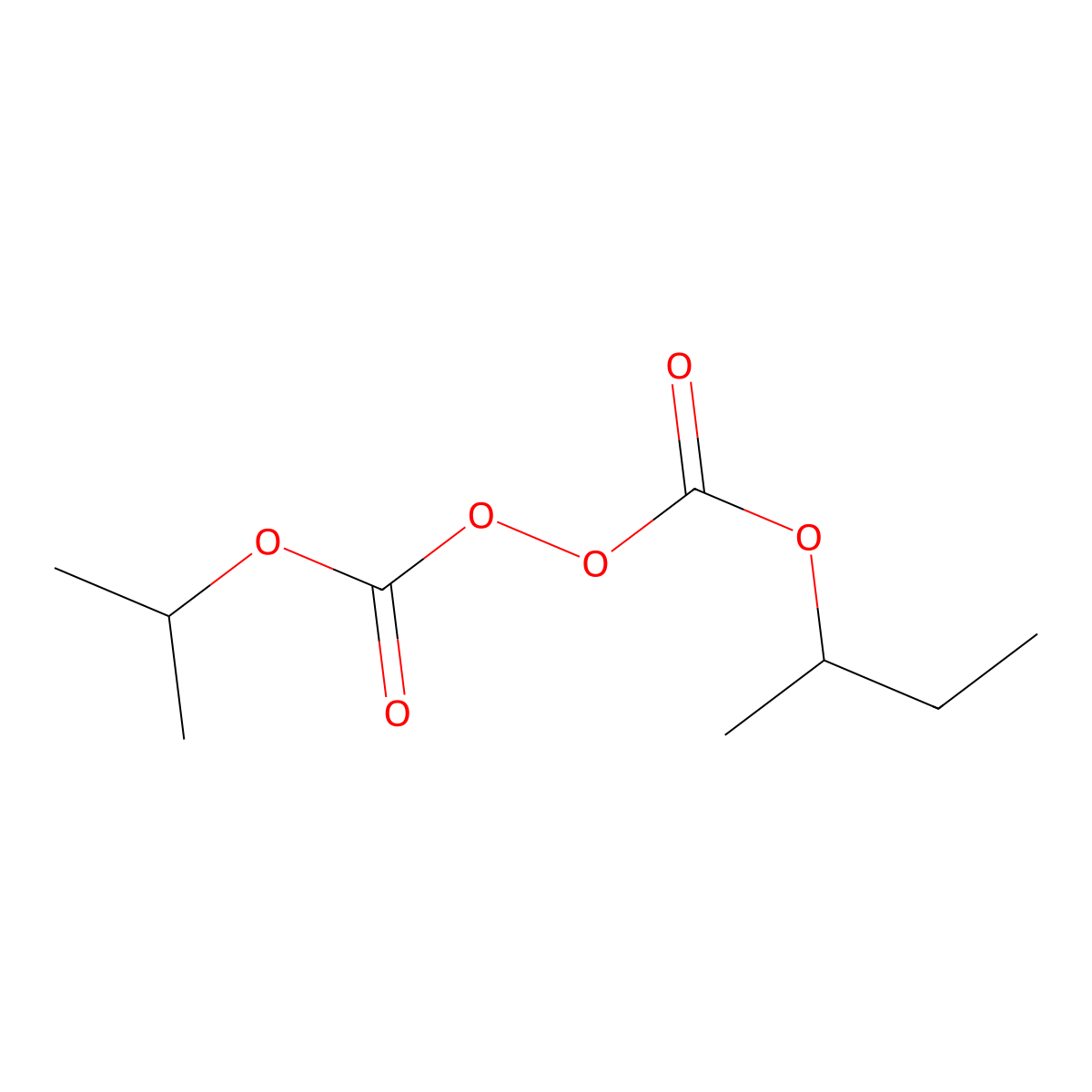 Peroxydicarbonic acid, C-(1-methylethyl) C'-(1-methylpropyl) ester molecular structure, CAS 78350-78-4