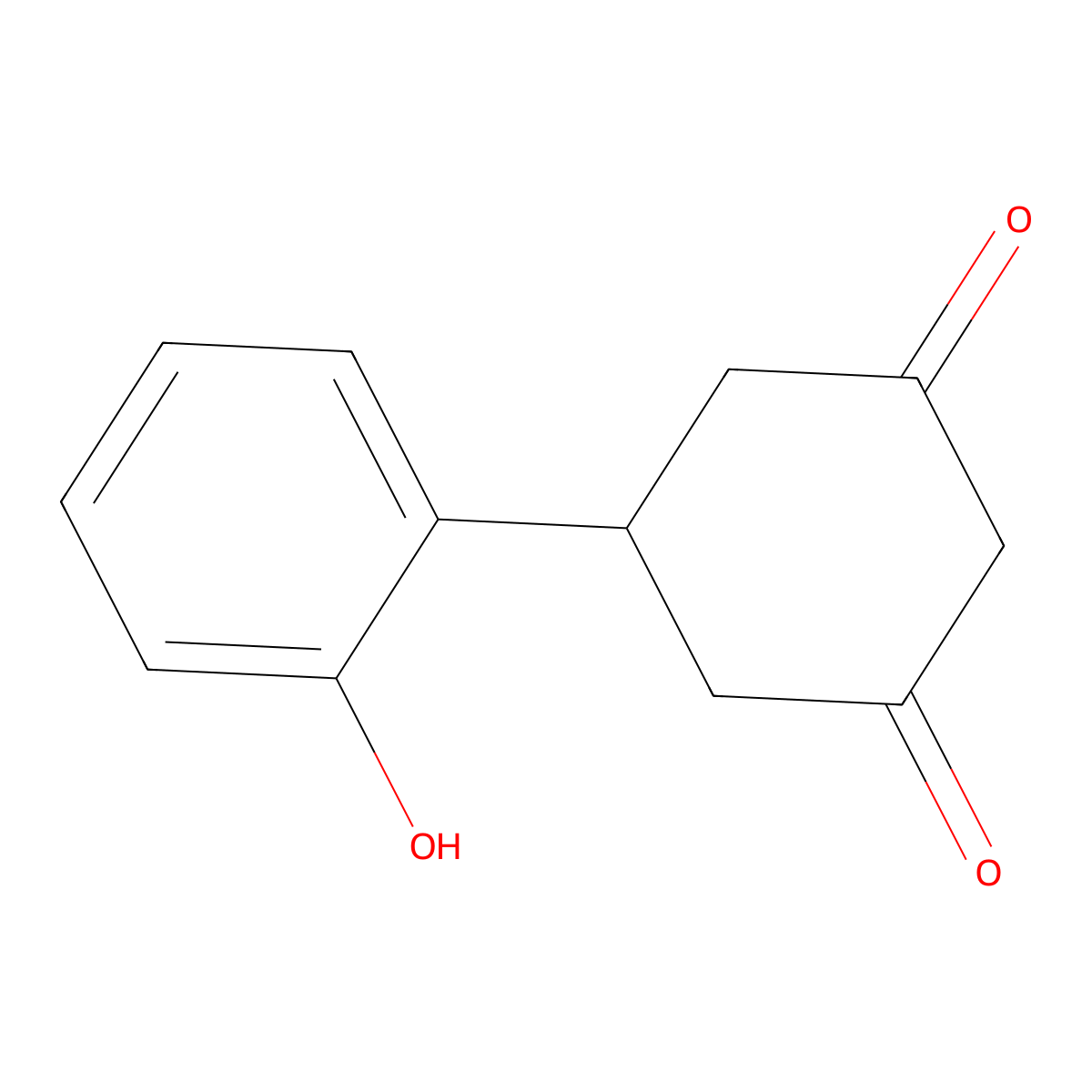 5-(2-Hydroxyphenyl)cyclohexane-1,3-dione molecular structure, CAS 78355-78-9