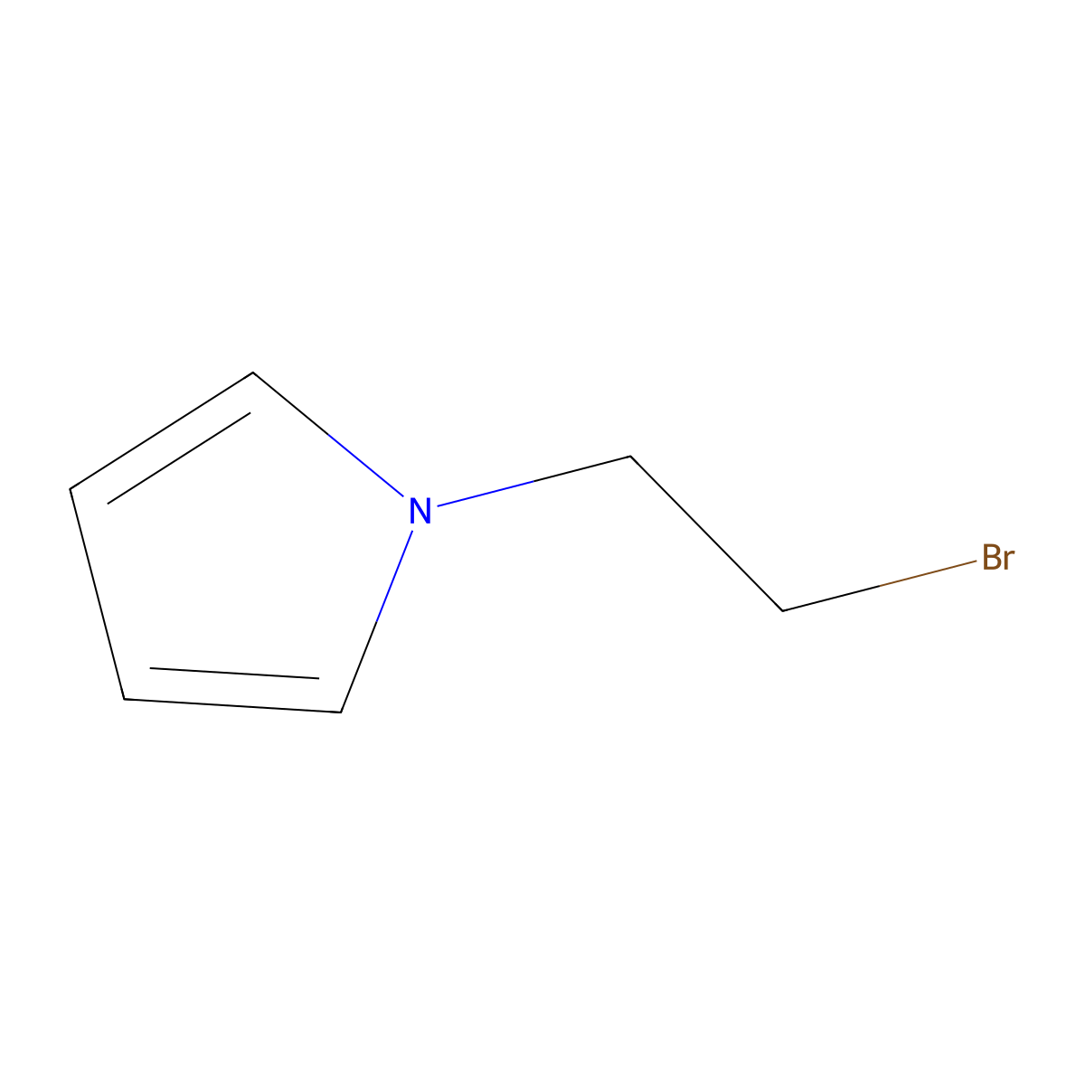 1-(2-Bromoethyl)pyrrole molecular structure, CAS 78358-86-8