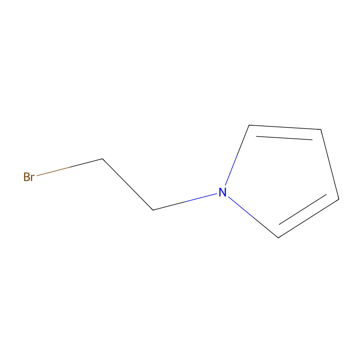 1-(2-Bromoethyl)pyrrole molecular structure, CAS 78358-86-8