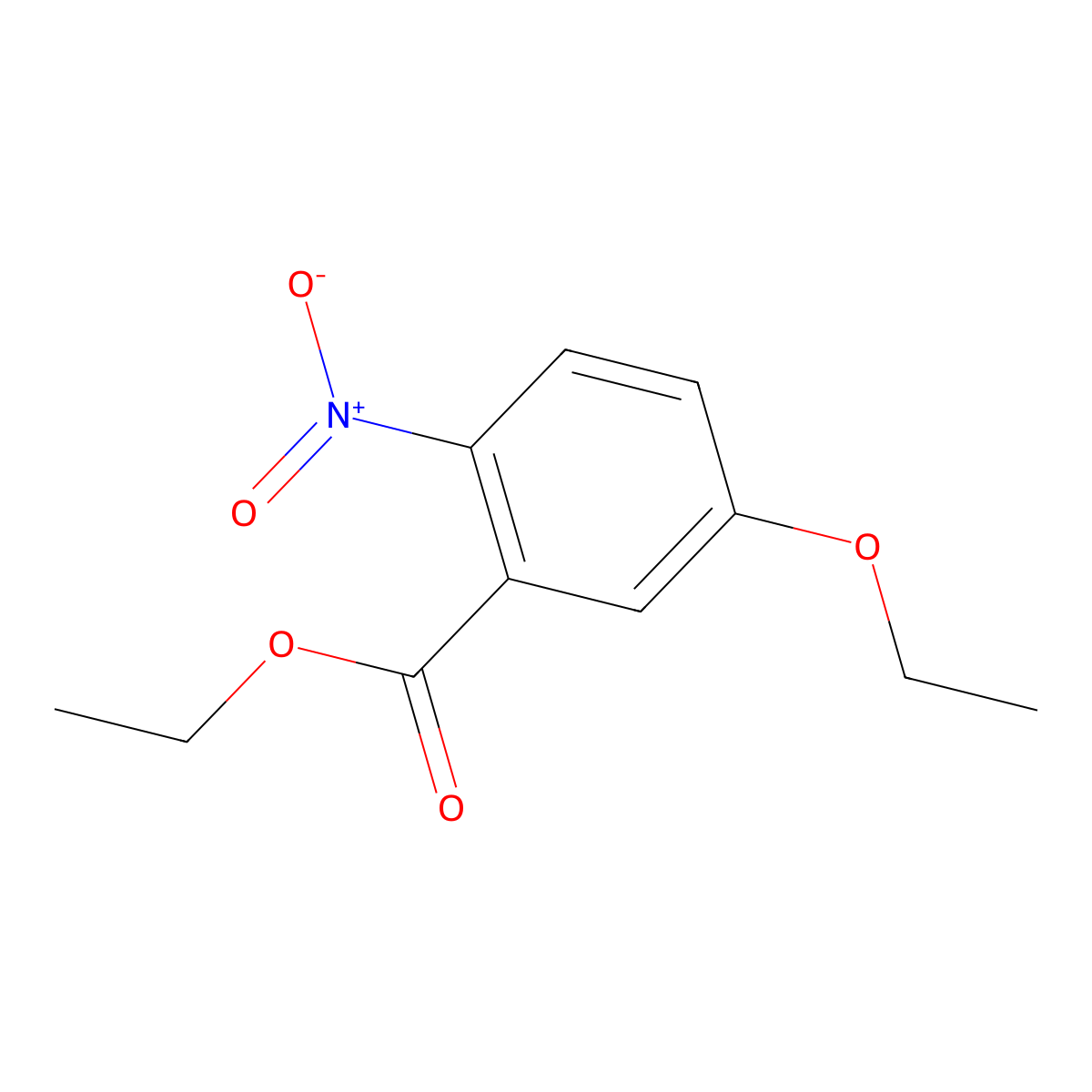 Ethyl 5-ethoxy-2-nitrobenzoate molecular structure, CAS 78361-02-1