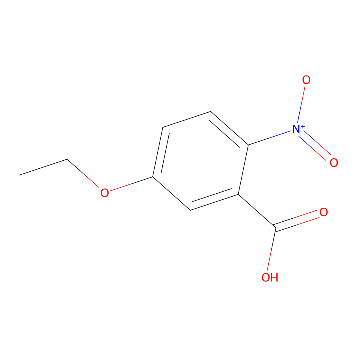 5-Ethoxy-2-nitrobenzoic acid molecular structure, CAS 78361-06-5