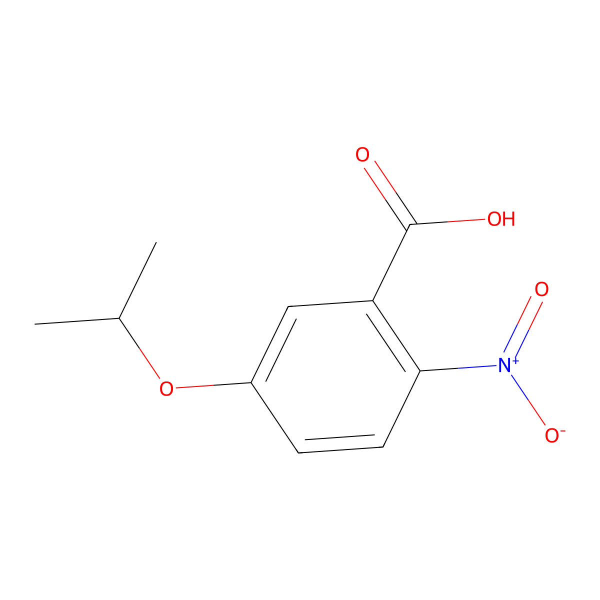 2-Nitro-5-(propan-2-yloxy)benzoic acid molecular structure, CAS 78361-08-7