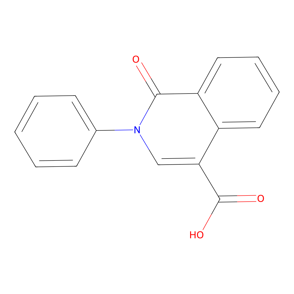 1-Oxo-2-phenyl-1,2-dihydroisoquinoline-4-carboxylic acid molecular structure, CAS 78364-18-8