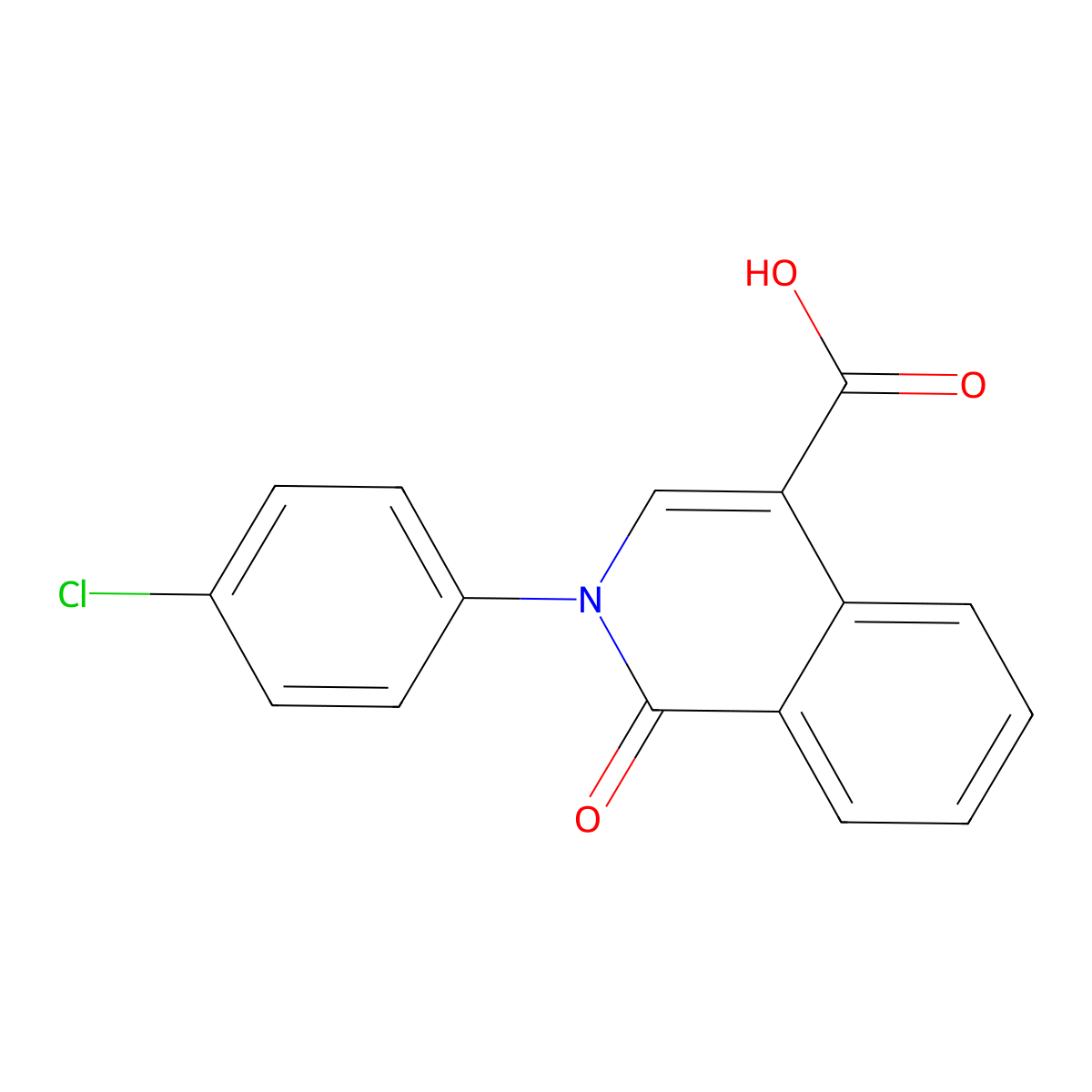 2-(4-Chlorophenyl)-1,2-dihydro-1-oxo-4-isoquinolinecarboxylic acid molecular structure, CAS 78364-19-9