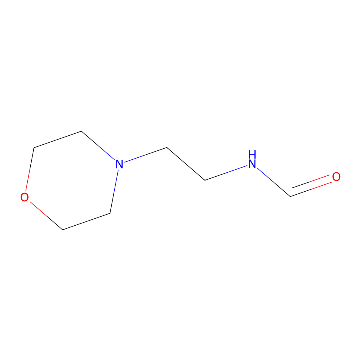N-[2-(morpholin-4-yl)ethyl]formamide molecular structure, CAS 78375-50-5