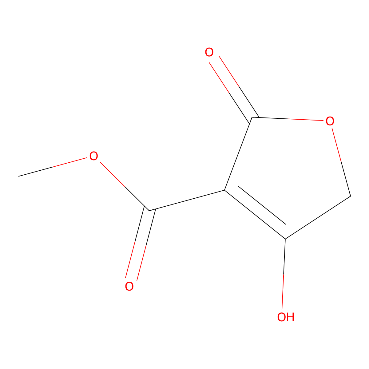Methyl 4-hydroxy-2-oxo-2,5-dihydrofuran-3-carboxylate molecular structure, CAS 78376-09-7