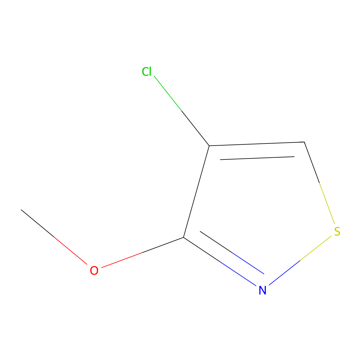 4-Chloro-3-methoxyisothiazole molecular structure, CAS 78383-41-2