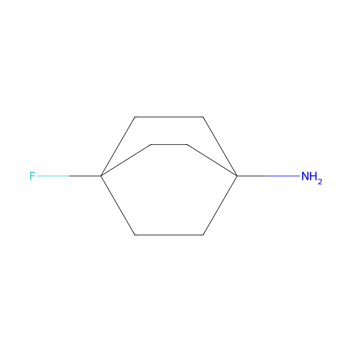 4-Fluorobicyclo[2.2.2]octan-1-amine molecular structure, CAS 78385-91-8