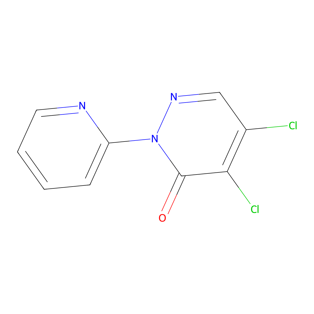 4,5-Dichloro-2-(pyridin-2-YL)pyridazin-3(2H)-one molecular structure, CAS 78389-19-2