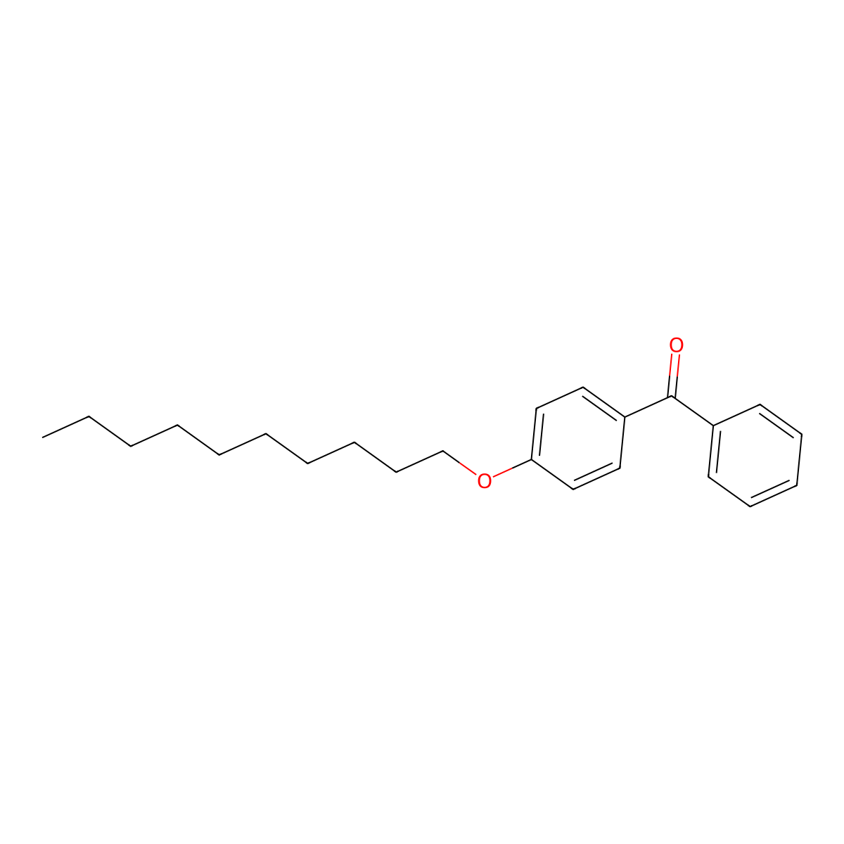 (4-(Decyloxy)phenyl)(phenyl)methanone molecular structure, CAS 78392-97-9
