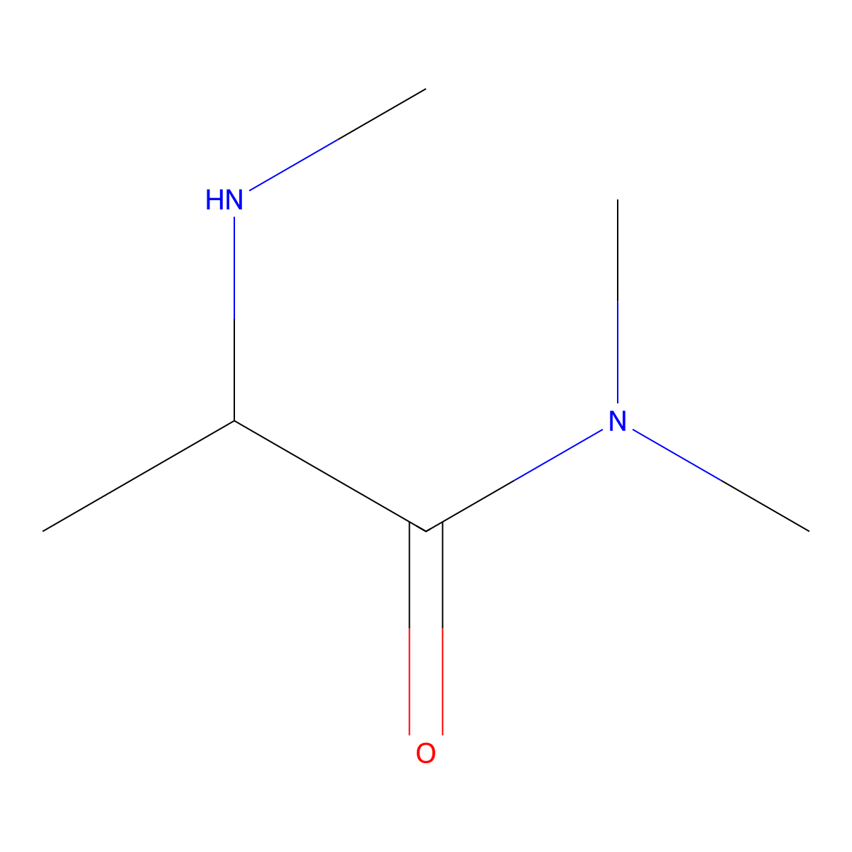 N~1~,N~1~,N~2~-Trimethylalaninamide molecular structure, CAS 78397-21-4