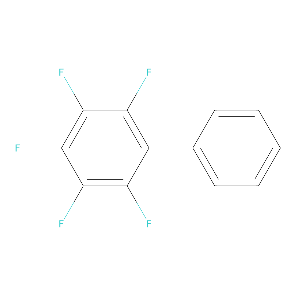 2,3,4,5,6-Pentafluorobiphenyl molecular structure, CAS 784-14-5