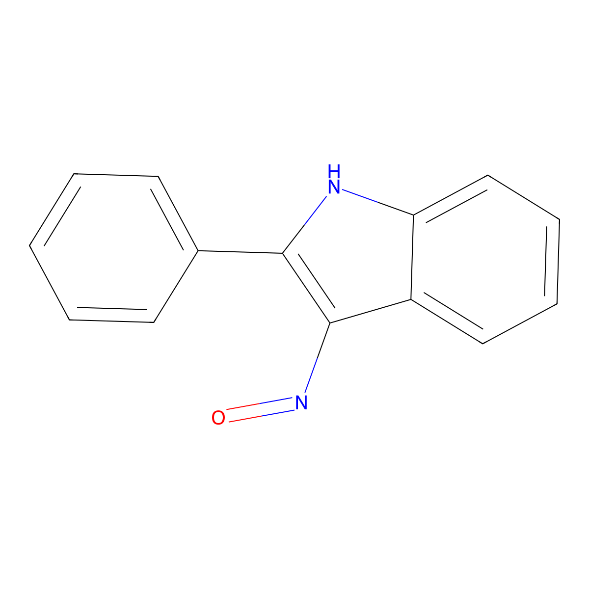3-nitroso-2-phenyl-1H-indole molecular structure, CAS 784-45-2
