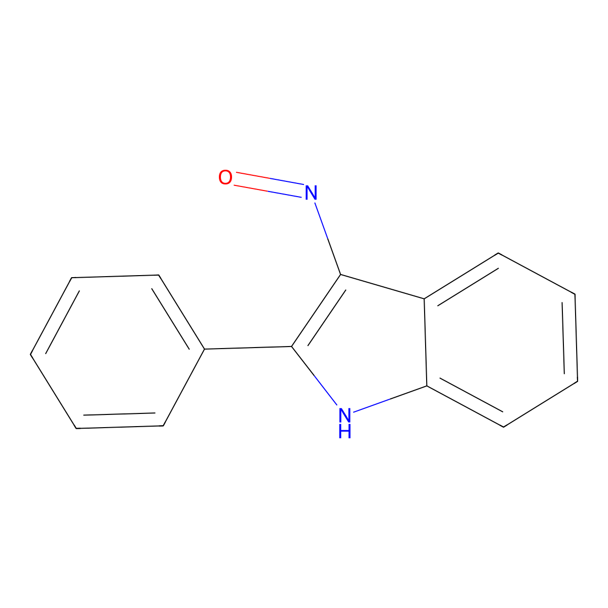 3-nitroso-2-phenyl-1H-indole molecular structure, CAS 784-45-2